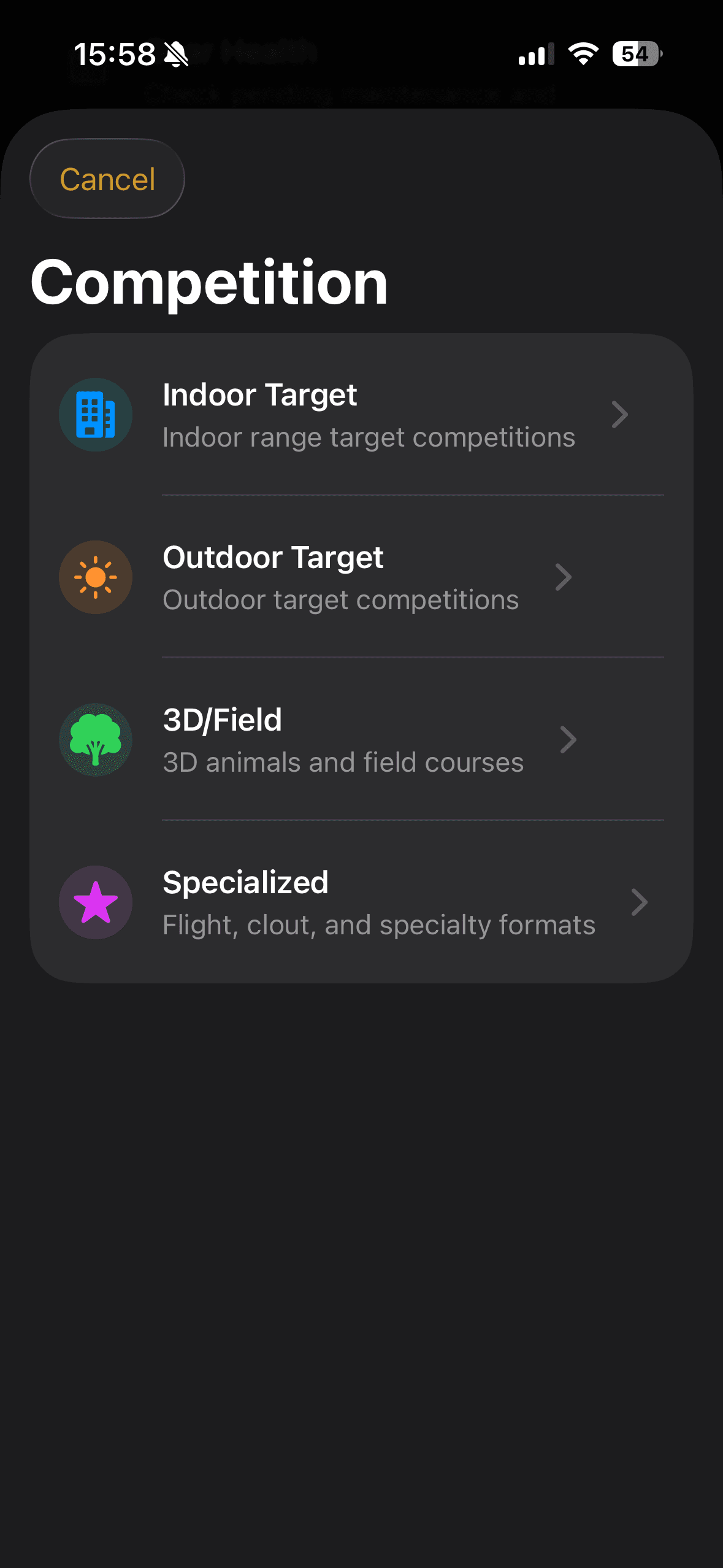 BowSmith competition formats — indoor target, outdoor target, 3D and field, specialized